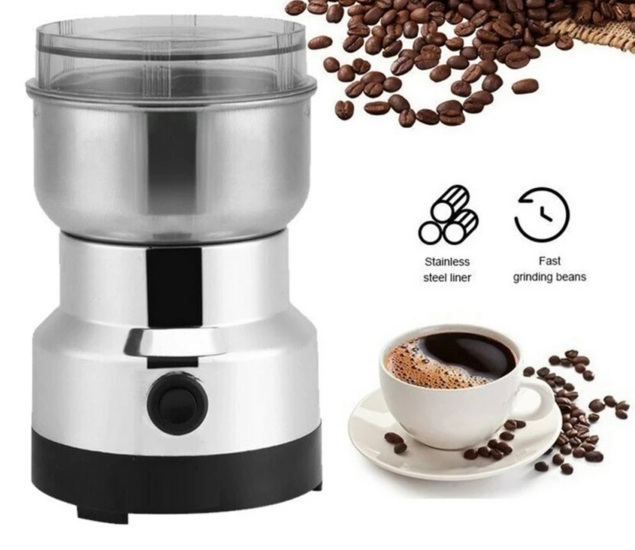 El molino eléctrico ideal para café, chiles, especias y más. ¡Perfecto para casa o negocio!